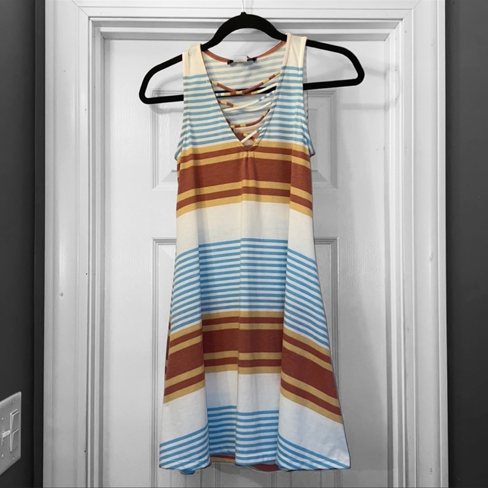 New! Ocean Drive Clothing Co. Striped Swing Dress